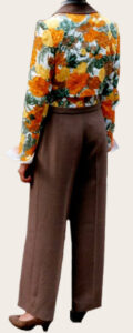 tailleur feminin vue de dos