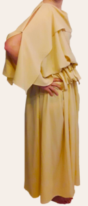robe ondulée jaune
